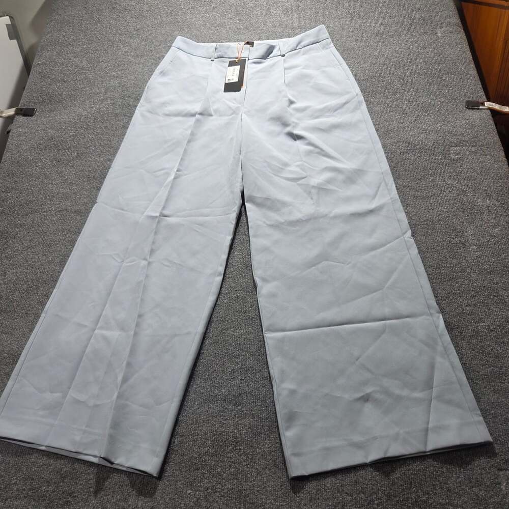 Hugo Boss Wide Leg Pants Size US 12 Light Blue